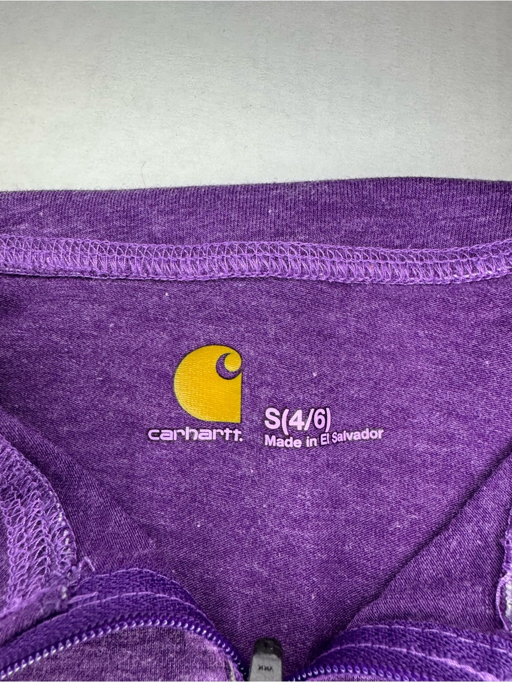 Carhartt Women's Purple Quarter-Zip Performance Sweater - Picture 5 of 7
